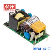 MFM-15-24台湾明纬15.1W 80~264V输入24V0.63A输出医疗基板型电源