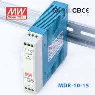 MDR-10-15 10W 15V 0.67A 单输出低空载损耗DIN导轨型明纬电源