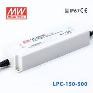 LPC-150-500 150W     500mA恒流输出明纬牌IP67防水塑壳LED电源