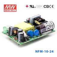 NFM-10-24 10W  24V 0.42A  微漏电PCB板单路输出板上插装型医用明纬开关电源