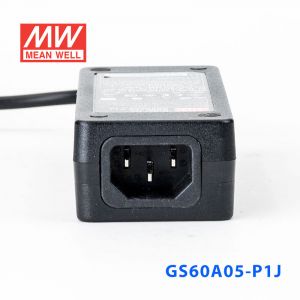 GS60A05-P1J 60W 5V6A 输出绿色能源明纬电源适配器(三线插口)