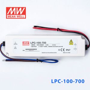 LPC-100-700    100W   700mA恒流输出明纬牌IP67防水塑壳LED电源