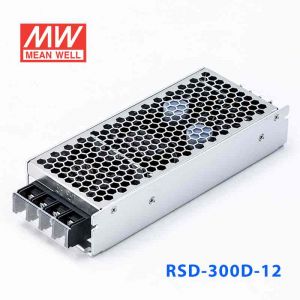 RSD-300D-12  300W  57.6-154V 输入 12V 25A  铁路用外壳型单路输出DC-DC转换明纬开关电源