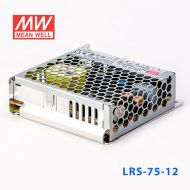 LRS-75-12 72W 12V6A单路输出超薄型低空载损耗明纬开关电源