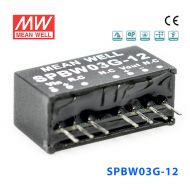 SPBW03G-12 3W 18~75V 转 12V 0.25A 稳压单路输出DC-DC模块电源