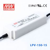 LPV-150-15    150W    15V   10A明纬牌恒压输出IP67防水塑壳LED照明电源