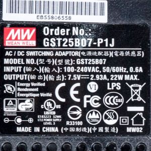 GST25B07-P1J 22W 7.5V2.93A高效能低空载损耗绿色节能桌上型适配器