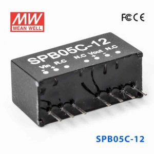 SPB05C-12 3W  36~72V 输入 12V 稳压单路输出明纬DC-DC转换模块电源