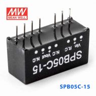 SPB05C-15 3W  36~72V 输入 15V 稳压单路输出明纬DC-DC转换模块电源