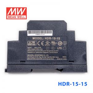 HDR-15-15  15W 15V 1A  单路输出明纬超薄型导轨安装电源