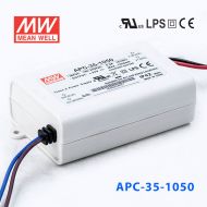 APC-35-1050 35W 11-33V     1050mA 明纬牌恒流输出防水塑壳LED照明电源  