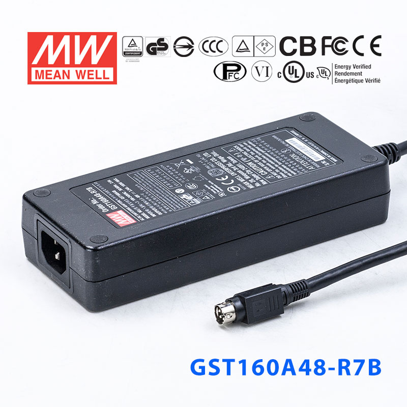 GST160A48-R7B 160W 48V3.34A高效能低空载损耗绿色节能桌上型适配器