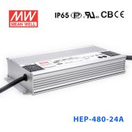 HEP-480-36A 480W36V13.3A无风扇全密封高效率明纬电源