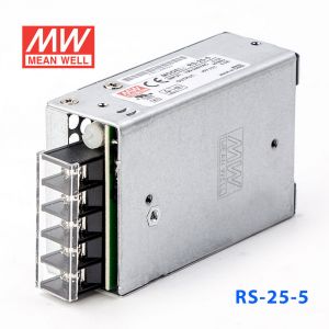 RS-25-5 25W 5V5A 单路输出明纬电源(G3系列-高性能内置有外壳) 