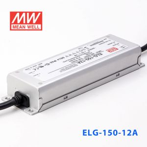 ELG-150-12A  120W  12V 10A  A型(电流可调/铝壳IP65/100～305Vac输入)明纬PFC防水LED电源