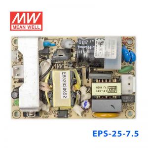 EPS-25-7.5 25W 7.5V3.4A 单路输出裸板高效低空载损耗明纬开关电源