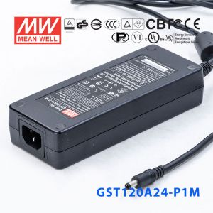 GST120A24-P1M 120W 24V5A高效能低空载损耗绿色节能桌上型适配器