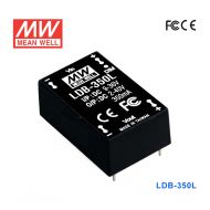 LDB-350L 14W 9~36V DC输入2~40V DC350mA输出DC-DC升-降压型恒流LED调光驱动器-插脚型