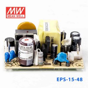 EPS-15-48 15W 48V0.313A单路输出低空载损耗高效率明纬裸板开关电源