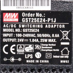 GST25E24-P1J 25W 24V1.04A高效能低空载损耗绿色节能欧规适配器