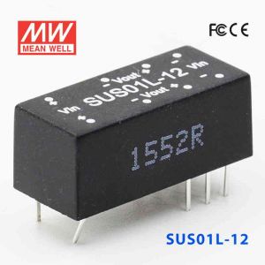 SUS01L-12  1W  5V-12V 非稳压单组输出明纬DC-DC转换模块电源