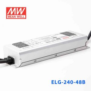 ELG-240-48B   240W 48V 5.0A    B型(0～10V/PWM/电阻调光)/铝壳IP67/100～305Vac输入)明纬PFC防水LED电源