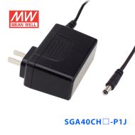 SGA40CH12-P1J明纬40W 90~264V输入 12V3.33A输出轻薄壁挂适配器