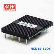NSD15-12D5  15W  9.4~36V 输入 ±5V  稳压双路输出板上型明纬DC-DC变换电源