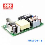 NFM-20-15  20W  15V 1.4A 微漏电PCB板单路输出板上插装型医用明纬开关电源