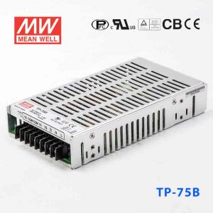 TP-75B  75W +5V 10A +12V 4A -12V 0.6A  三路输出带PFC明纬开关电源