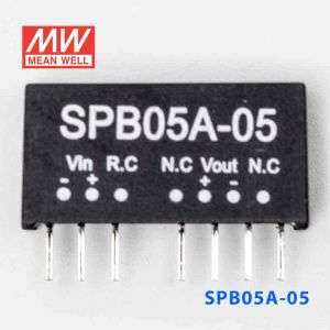 SPB05A-05  5W  9~18V  输入 5V  稳压单路输出明纬DC-DC转换模块电源