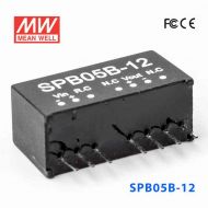 SPB05B-12  5W  18~36V 输入 12V 稳压单路输出明纬DC-DC转换模块电源
