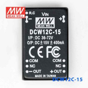 DCW12C-15  12W  36~72V  输入  ±15V  稳压双路输出明纬DC-DC转换模块电源