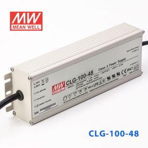 CLG-100-48   100W  48V   2A 恒压+可改恒流有PFC铝壳明纬IP67防水LED电源