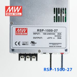 RSP-1500-27 1500W 27V56A 单路输出带功率因素校正可并联明纬开关电源