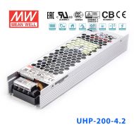 UHP-200-4.2 168W 4.2V 40A 明纬PFC高性能超薄电源