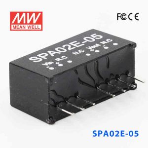 SPA02E-05  2W  4.5~9V  输入 5V  稳压单路输出明纬DC-DC转换模块电源