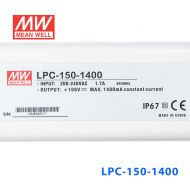 LPC-150-1400    150W   1400mA恒流输出明纬牌IP67防水塑壳LED电源