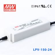 LPVL-150-24   150W 24V 6.3A明纬牌恒压输出IP67防水塑壳LED照明电源