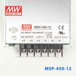 MSP-450-12  450W  12V 37.5A  单路输出带功率因素校正高可靠医疗型明纬开关电源