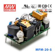 MFM-20-3.3明纬14.9W 80~264V输入3.3V4.5A输出PCB裸板医疗电源