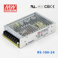 RS-100-24 100W 24V4.5A 单路输出明纬电源(G3系列-高性能内置有外壳)