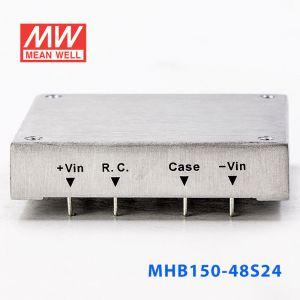 MHB150-48S24 150W 36~75V 输入 24V6.25A稳压单路输出明纬DC-DC转换电源 