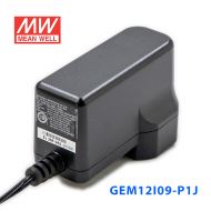GEM12I09-P1J 12W 9V 1.33A输出明纬环保可换插头医疗电源适配器