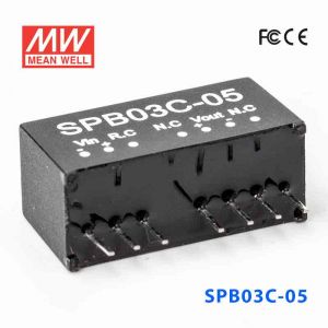 SPB03C-05  3W  36~72V  输入 5V  稳压单路输出明纬DC-DC转换模块电源