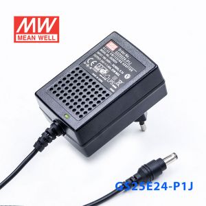 GS25E24-P1J 25W 24V1.04A 输出绿色能源明纬墙插电源适配器(欧式插头) 