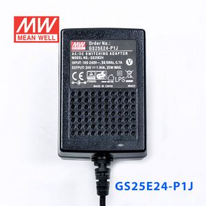 GS25E24-P1J 25W 24V1.04A 输出绿色能源明纬墙插电源适配器(欧式插头) 