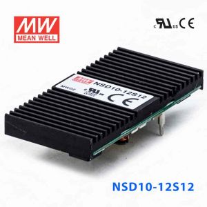 NSD10-12S12  10W  9.8~36V 输入 12V 稳压输出板上安装型明纬DC-DC变换电源