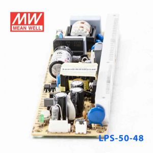 LPS-50-48  50W  48V 1.1A  单路输出无外壳窄条PCB板明纬开关电源