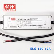 ELG-150-12A  120W  12V 10A  A型(电流可调/铝壳IP65/100～305Vac输入)明纬PFC防水LED电源